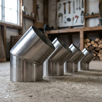 Stainless Steel 45-Degree Elbow for Stove Flue Pipe