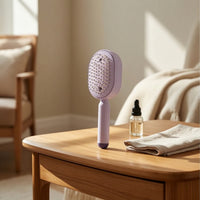 Electric Hydrating Hair Brush Mist-Spraying Hair Brush with Water Tank Refillable Electric Spray Comb for Women, Adults, Home, Travel