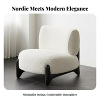 Upholstered Single Sofa Distinctive Design Lounge Chair Modern Minimalist soft and luxurious Upholstery for Students, Bedroom