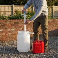 Manual Pump with Intake Tube Anti-Backflow Manual Transfer Pump for Garage