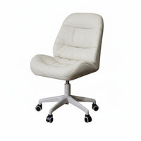 Light Luxury Design Upholstered Caster Chair Height Adjustable Upholstered Rolling Armchair Ergonomic Backrest rotating Seat Modern aesthetic for Home Workers, Students, Adults, Study Room, Bedroom