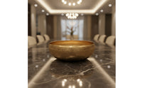 Hammered Metal Bowl Textured Bowl with Hammered Finish Shallow for Tabletop, Entryway Table, Living Room