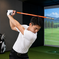 Indoor Golf Swing Training Aid, Golf Trainer, 91cm Swing Practice Stick, Improves Head Speed, For Beginners