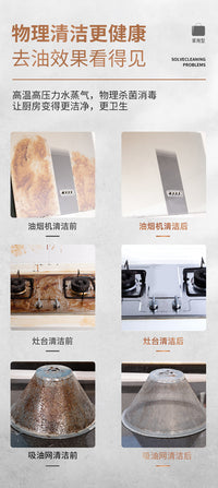 New US 110V High-Temperature High-Pressure Steam Cleaner for Kitchen Grease and Disinfection (EU Plug)