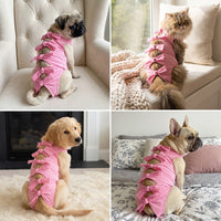 Pet Recovery Suit with Ties, Polyester Post Surgery Pet Clothing in a Casual Style, Unisex Anti-Lick Suit Dogs Recovery Suit for After Surgery