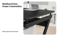 Wheeled Laptop Desk Movable Design Overbed Table Sturdy Construction for Bedroom