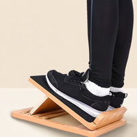 Slant Board with Adjustable Incline Non Slip Wooden Slant Board Stable Calf Stretcher for Rehabilitation Patients, Physical  , Home Gym