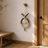 Rustic Bell Chime Giftable Rustic Bell Wall Ornament Multi-Purpose Decoration