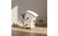 Desktop Organizer Small Item Cabinet with Drawers Space Saving Storage Cabinet for Vanity, Bedside Table