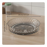 Rotating Tray Turntable Anti-Drop Edge Countertop Rotating Organizer Multipurpose seasoning rack for Pantry