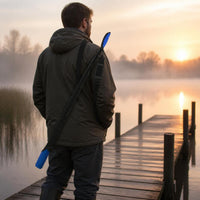 Fishing Rod Carrier Bag with Shoulder Strap and Fastener Tape, Portable Lure Rod Protective Cover