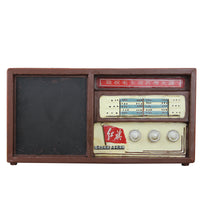 Handmade Retro Tin Radio Model for Home Decor and Photography Prop