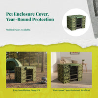 Waterproof Outdoor Dog Kennel Cover, Windproof, Insulated