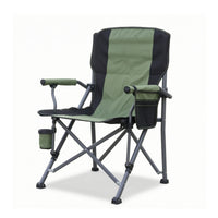 Foldable High Back Camping Chair Portable Camping Chair with Cup Holder Comfortable Compact for Campers, Anglers, Fishing, Park