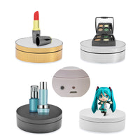12cm Mini Electric Turntable for Live Streaming, Rotating Display Stand for Video Shooting