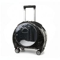 Pet Carrier Suitcase Compact Cat Carrier with Wheels Portable Pet Suitcase with Wheels for Small Dogs, Travel
