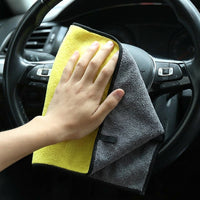 Thick Microfibre Towel Car Drying Towel, 30cm x 40cm Microfibre Cloth for Car Washing, Super Absorbent Microfibre Cloth