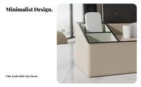 Multi-Compartment Remote Holder Minimalist Design Desktop Organizer for Families