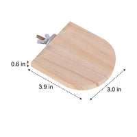 Wood Arch Perch Avian Perches for Cage, Wooden Stand for Budgie Toys for Caged Birds, Textured Corner Jump Perch