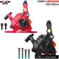 A8000 Road Bike Cable-Actuated Flat Mount Hydraulic Disc Brake Caliper for 140/160mm Rotors