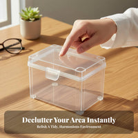 Multicompartment Photocard Holder particle-resistantproof with Lid Tiered Compartment Organizer