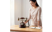 Decorative Rotary Rotary Mechanism Telephone Gift Choice Vintage Rotary Telephone Plug and Play Retro Desk Phone No Battery Needed for Hotel Lobby, Gallery