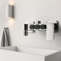 Wall Mounted Shower Faucet Fixed Outlet Bathroom Mixer Faucet