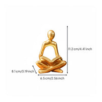 Reading Figurine Lustrous Finish Book Holder Statue Easy to Clean for Party