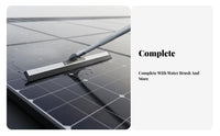 Multipurpose Solar Panel Washing Kit Non-Scratch Bristles Extendable Solar Panel Cleaning Kit Lightweight Aluminum Alloy Water Fed Pole Brush Rust-Proof for Professional Cleaners, Homeowners, Maintenance Personnel, Rooftops, Building Facades, House Siding
