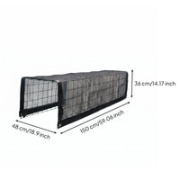 Tunnel Canopy Cover Bendable Frame Mesh Gazebo Rectangular Shape