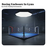 Boxing Arena Heavy Duty Construction Muay Thai Training Arena Competition Standard All-Around Fighting Stage for Fighting Artists, Professionals