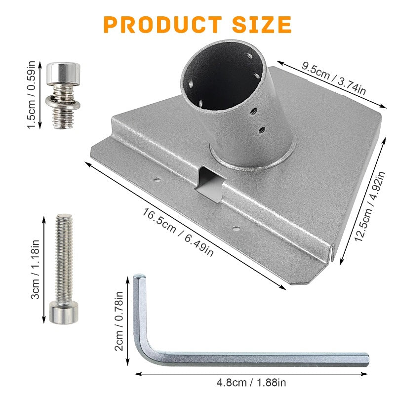 Outdoor Antenna Signal Stand GEN3 Base Bracket, Rotatable, Metal, Powder-Coated, for Indoor/Outdoor Use