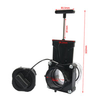 Black Reservoir Drain Drain Mechanism Sturdy ABS Plastic 3 Inch RV Sewer Drain