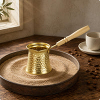 Turkish Coffee Pot Dimpled Drinkware Even Heat Distribution