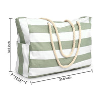 Waterproof Large Beach Bag Lightweight Women's Beach Tote Foldable Rope Handle Carryall Easy to Clean for Families, Pool, Travel, Vacation