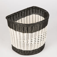 Yiteng Woven Rattan Laundry Basket Bathroom Guest Room Dirty Clothes Hamper Home Storage Semicircular Basket