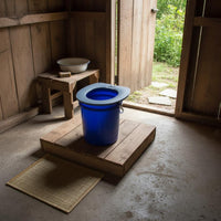 Portable Commode Lid Easy to Clean Pail Toilet Seat Sturdy for Travel, Elderly