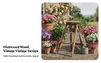 3-Tier Ladder Shelf Weather-Resistant A-Frame Ladder Shelf Easy Assembly