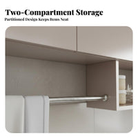 Washroom Wall Cabinet Waterproof Washroom Storage Cabinet Humidity-Resistant-Resistant Wall Mounted Storage Cupboard for Families, Adults, Balcony
