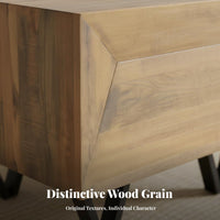 sturdy Wood chunk Table Rustic Minimalist look Nightstand Natural Texture Minimalist for meter for Interior Designers