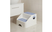 Toddler Bathroom Stool Anti-Tip Design Kids' 2-Step Stool High Load-Bearing