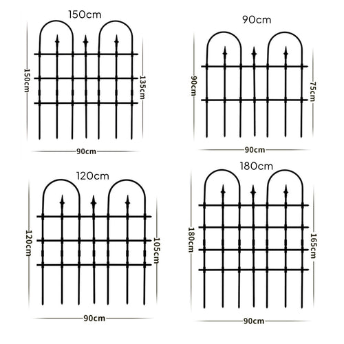 Climbing Plant Trellis Rustic Design Ornamental Yard Fence Powder Coated