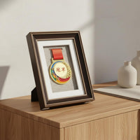 Clear Acrylic Front Medal Display Frame Ideal Gift Medal Shadow Box Preserves Memories Award Display Case Linen Backing for Runners