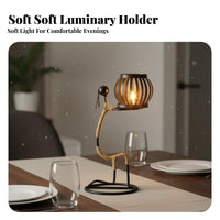 Metal Candle Holder Creative Design Table Centerpiece Candlestick Vintage