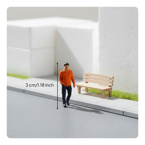 Architectural Model People Scale Model Human Figures Characters Miniature People Figurines for Designers, Hobbyists, Dioramas
