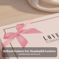 Luxury Towel Gift Box, Cream Cardboard, Wedding, Red Handle, Empty, Assorted Styles