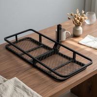 put up Mount Cargo Carrier Raised Side Rails put up Cargo Rack tube Frame Rear Luggage Rack Basket