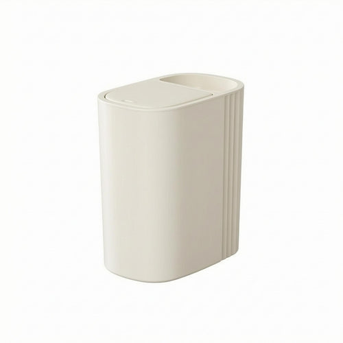 Slim Press Top Trash Can Open Storage Area Household Container