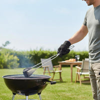 Multi-Use 55 Cm Grilling Tongs Heat Resistant Extra Long Grill Tongs Ergonomic Grip for Picnic, Camping