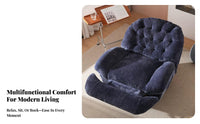 Light Luxury design aesthetic Capsule Recliner Multi-Functional Lounge Chair Electric Reclining Armchair Rocking Function for Readers, Adults, Homeowners, Living Room, Bedroom, Home Theater, perusing alcove